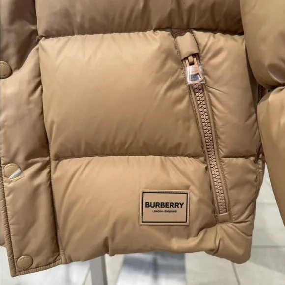 Burberry Tan Puffer Jacket Beige Men's M - Picture 2 of 4